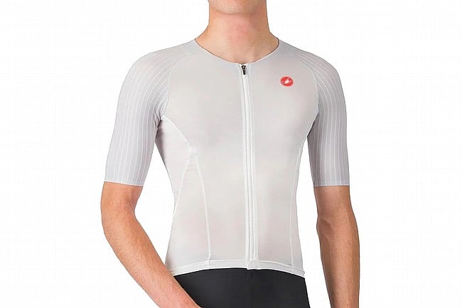 Castelli Mens Free Speed 3 Race Top White/Silver Grey