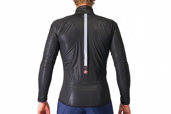 Castelli Mens Squall Shell Jacket Light Black/Silver Grey