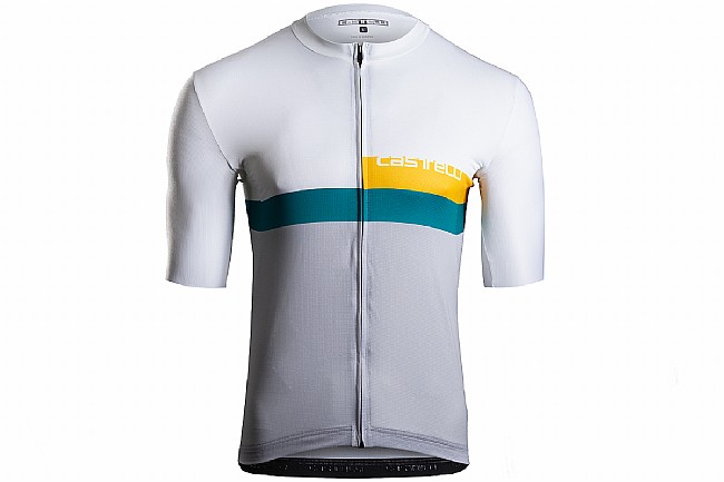 Castelli Mens Competizione 3 LTD Jersey Ivory/Goldenrod/Quetza