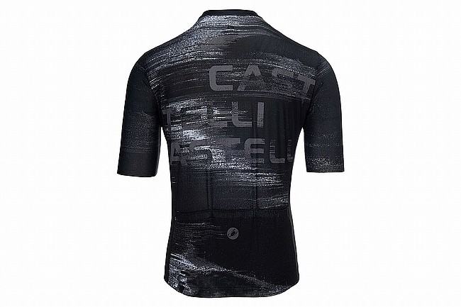 Castelli Mens Stratus Logo Limited Edition Jersey Black/White/Smoky Gray