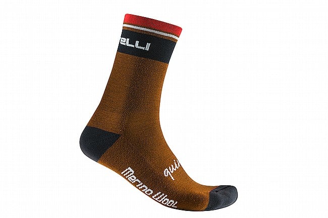 Castelli Mens Quindici Soft Merino Sock Mocha