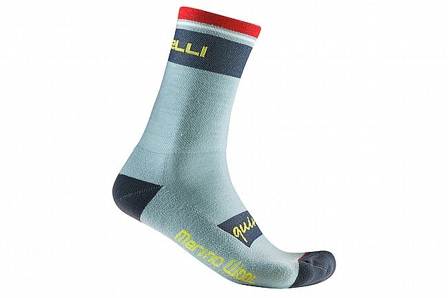 Castelli Mens Quindici Soft Merino Sock Defender Green