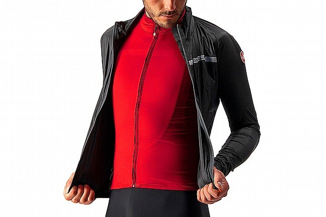 Castelli Mens Squadra Stretch Jacket Light Black/Dark Gray