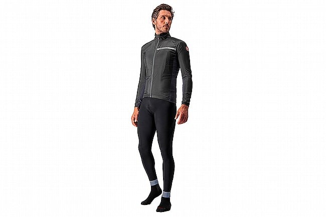 Castelli Mens Squadra Stretch Jacket Light Black/Dark Gray