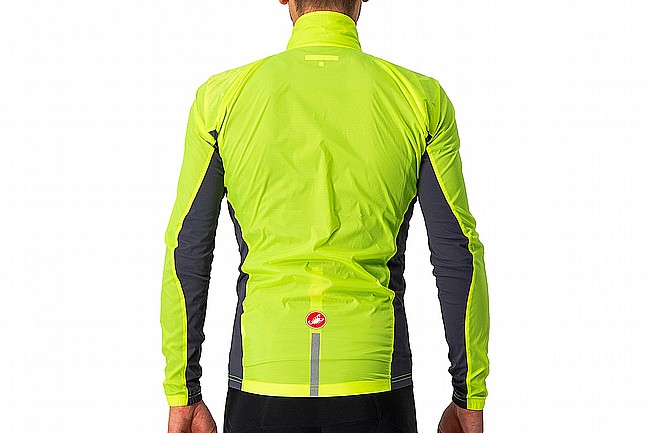 Castelli Mens Squadra Stretch Jacket Yellow Fluo/Dark Gray