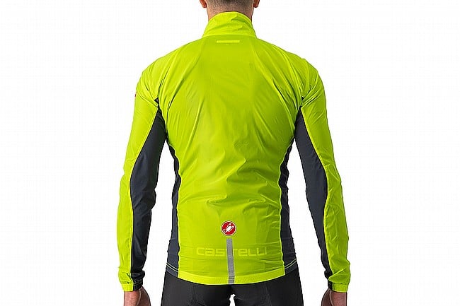 Castelli Mens Squadra Stretch Jacket Electric Lime/Dark Gray