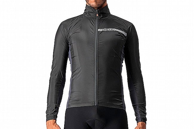 Castelli Mens Squadra Stretch Jacket Light Black/Dark Gray