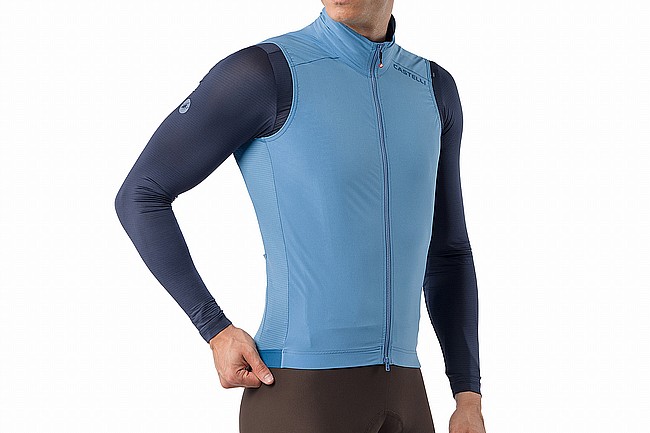 Castelli Mens Espresso 2 Vest  Metallic Blue