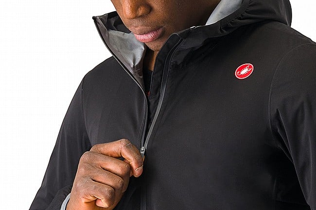 Castelli Mens Unlimited Rain Jacket Light Black