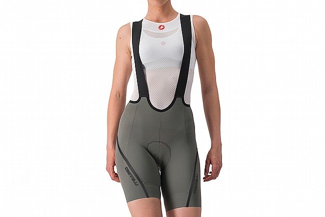 Castelli Womens Velocissima 3 Bibshort Gunmetal Gray/Dark Gray