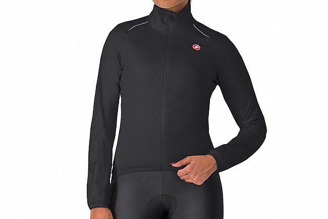 Castelli Womens Emergency 3 Rain Jacket Light Black