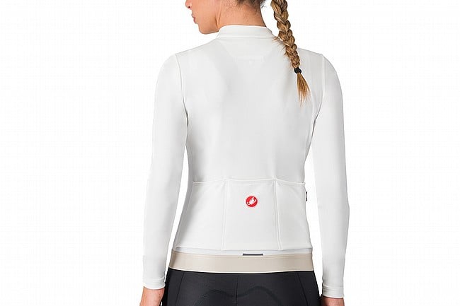 Castelli Womens Espresso Thermal Jersey Ivory/Silver Moon