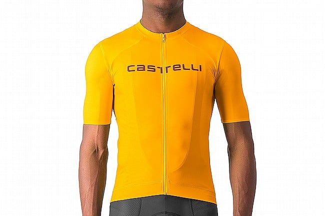 Castelli Mens Prologo Lite Jersey Goldenrod/Deep Bordeaux