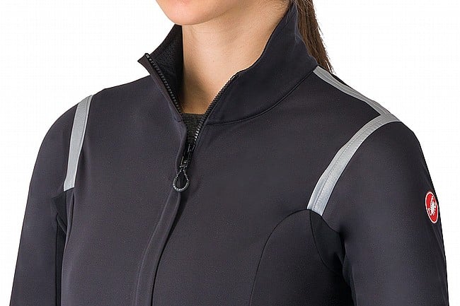 Castelli Womens Perfetto RoS 3 Jacket Light Black/Silver Reflex