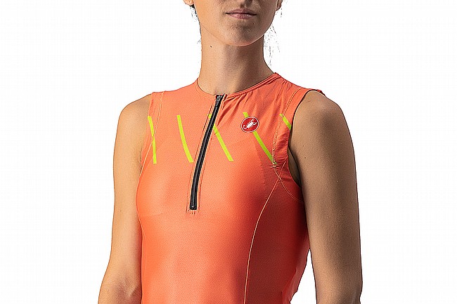 Castelli Womens Free 2 Tri Singlet Coral Flash