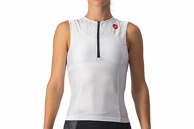 Castelli Womens Free 2 Tri Singlet White/Black