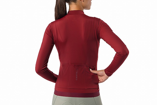 Castelli Womens Espresso Thermal 2 Long Sleeve Jersey Garnet