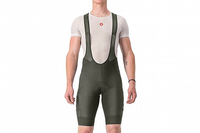 Castelli Mens Unlimited Cargo Bibshort Deep Green