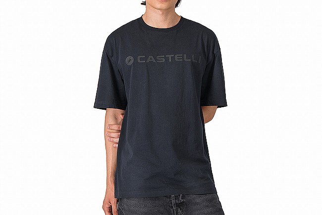 Castelli Mens Tone Logo T-Shirt  Black