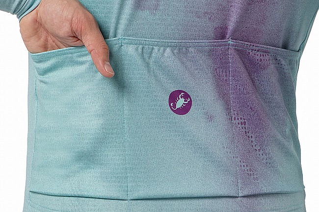 Castelli Mens Nebula Thermal Long Sleeve Jersey Deep Purple/Pool Blue