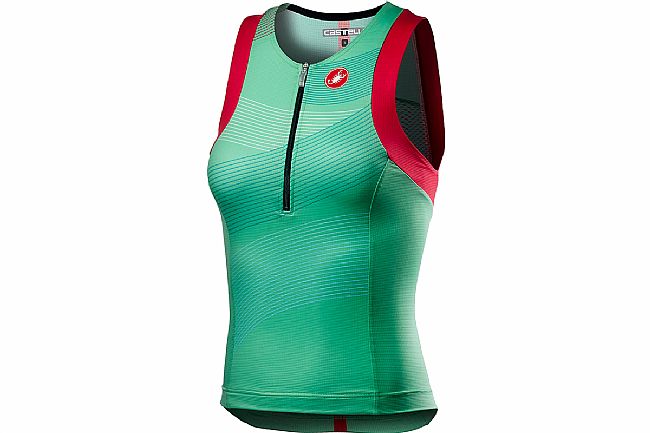 Castelli Womens Free Tri Singlet  Jade Green