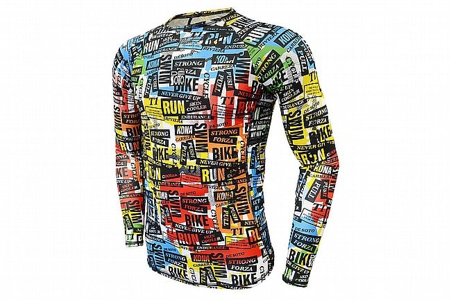 De Soto Mens Skin Cooler Long Sleeve Top News Print