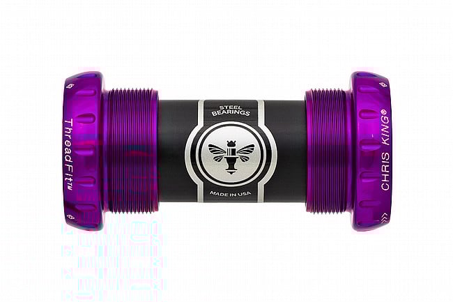 Chris King ThreadFit 24mm Bottom Bracket 3D Violet - Polished