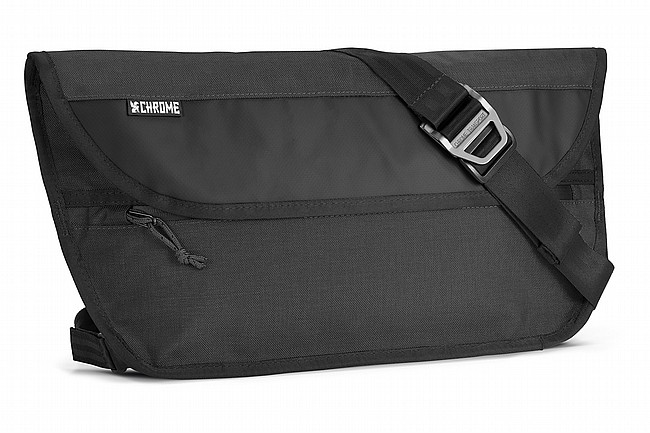 Chrome Simple Messenger Bag Black