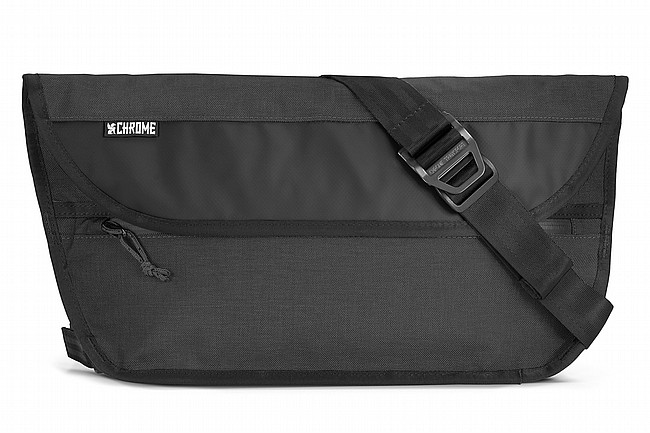 Chrome Simple Messenger Bag Black