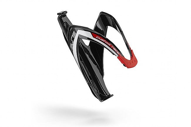 Elite Custom Race Water Bottle Cage Gloss Black/ Red