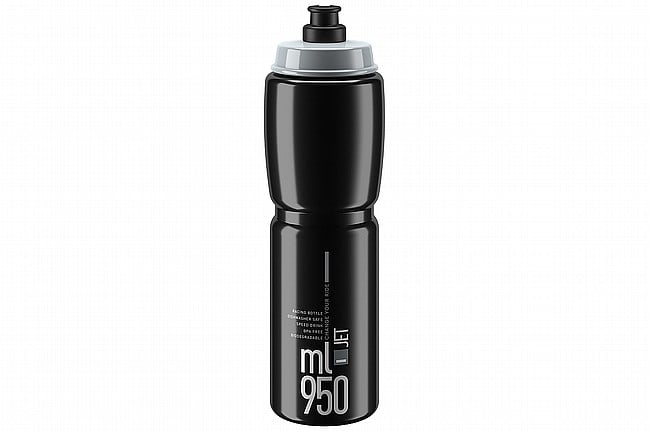 Elite Jet Water Bottle (950 ml) Black w/ Grey Logo