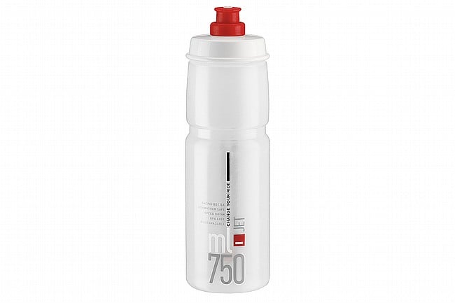 Elite Jet Water Bottle (750 ml) Clear w/ Red Logo