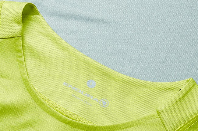 Endura Mens CORE Printed LS Tee Lime Green