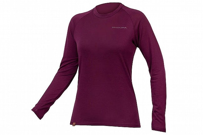 Endura Womens BaaBaa Blend L/S Baselayer Aubergine