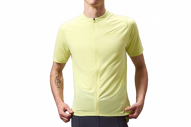Endura Mens Loop SS Zipped Jersey Oil Seed