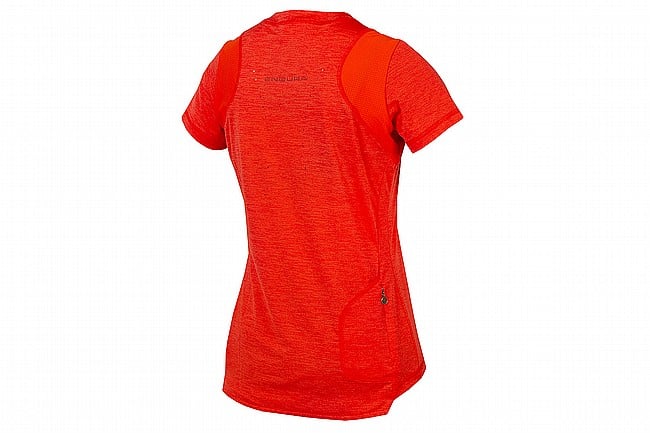 Endura Womens SingleTrack Short Sleeve Jersey Paprika