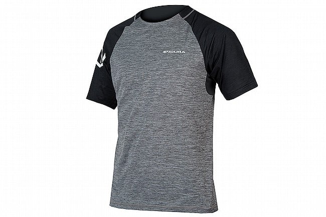 Endura Mens SingleTrack Short Sleeve Jersey Pewter