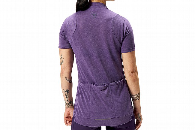 Endura Womens Loop SS Zipped Jersey Heather