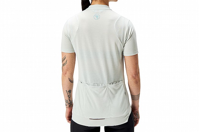 Endura Womens Loop SS Zipped Jersey Mains Grey