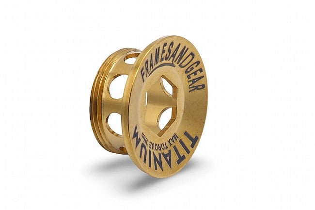 Frames And Gear Titanium Crank Arm Cover For Shimano Gold