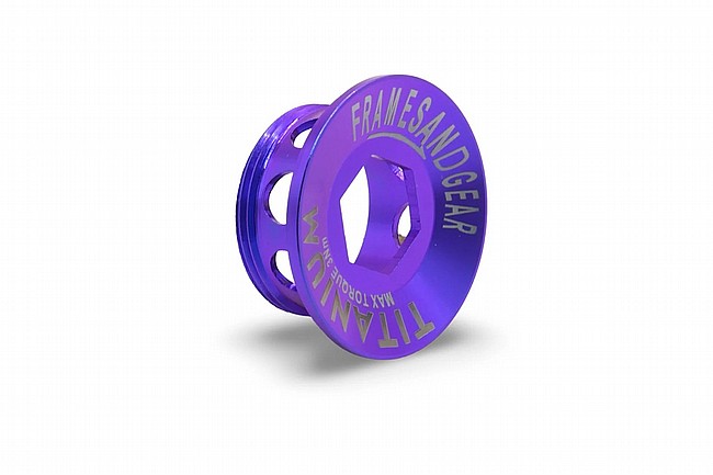 Frames And Gear Titanium Crank Arm Cover For Shimano Blue Purple
