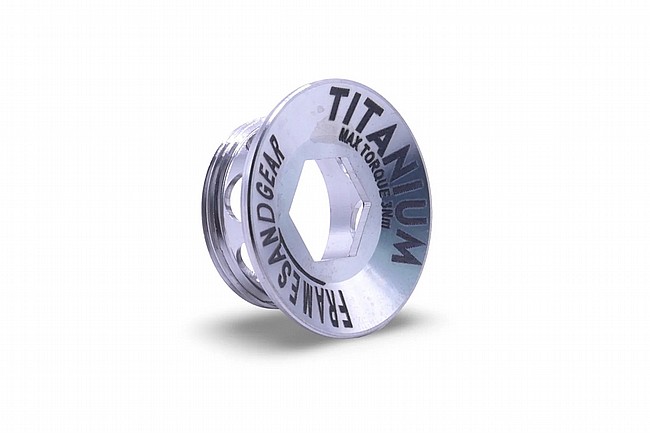 Frames And Gear Titanium Crank Arm Cover For Shimano Silver