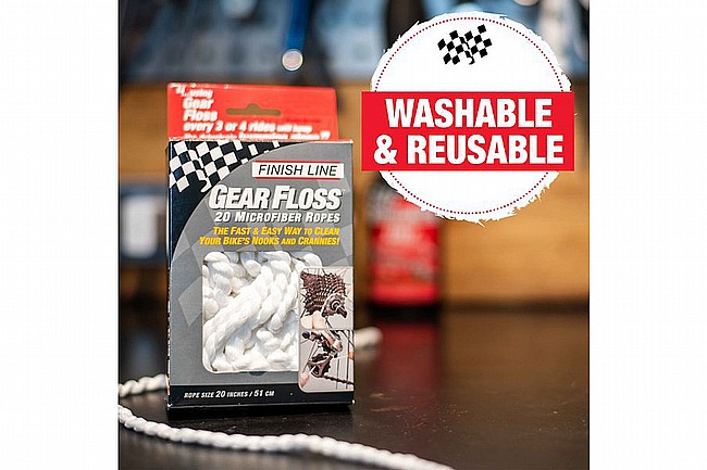 Finish Line Gear Floss Microfiber Cleaning Rope 