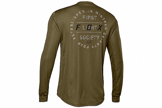 Fox Racing Mens Ranger LS Font Jersey Olive Green