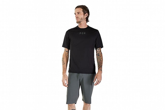 Fox Racing Mens Ranger SS Jersey - Wordmark Black