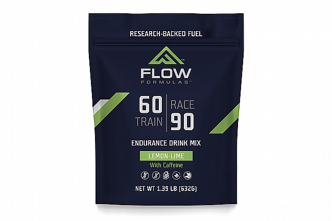 Flow Formulas Endurance Drink Mix (10 Servings Bag) Lemon Lime w/ Caffeine
