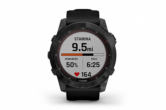 Garmin Fenix 7X Sapphire Solar Titanium GPS Watch Stamina Tracking