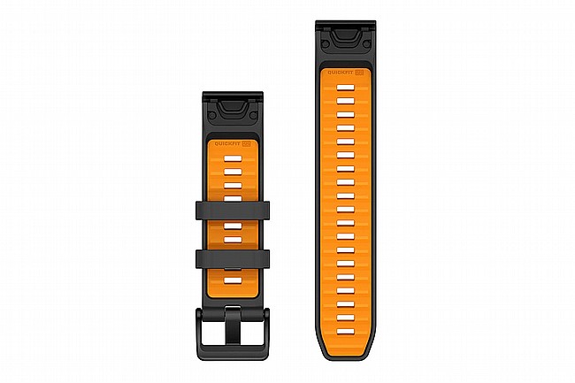 Garmin Quick Fit Silicone Band Graphite/Spark Orange