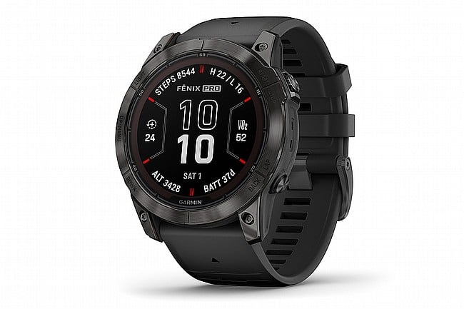 Garmin Fenix 7X Pro Sapphire Solar GPS Watch Carbon Grey DLC Titanium