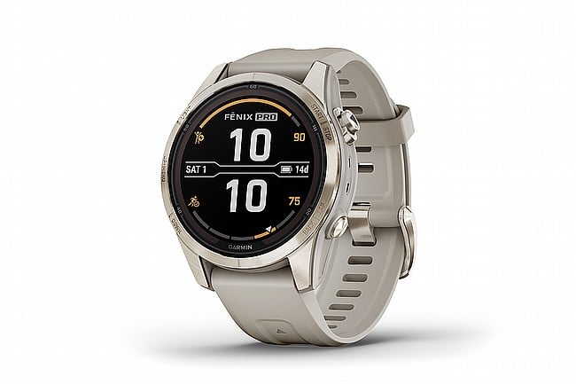 Garmin Fenix 7S Pro Sapphire Solar GPS Watch Soft Gold/Light Sand